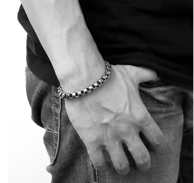 Picture of Bracelet For Men-Men Stylish Bracelet for Men - Silver