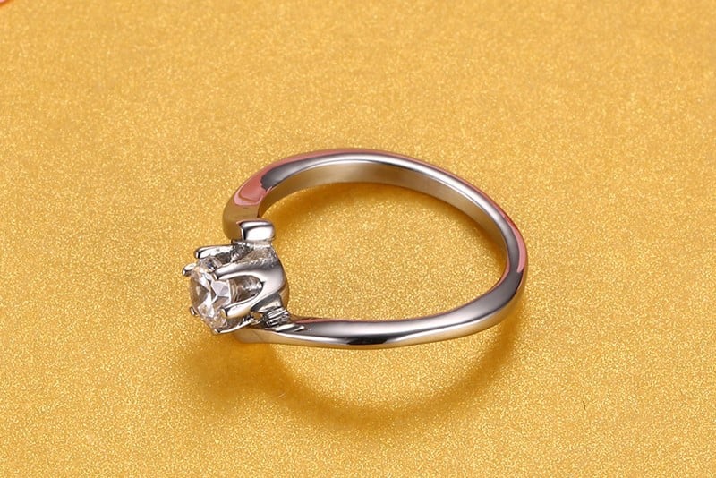 Picture of Fashion Luxury Design Jewelry Finger Ring For Women - Silver