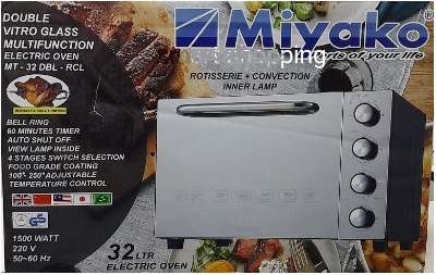 Picture of Miyako 32 Liter Convection Electric Oven MT-32DBL 