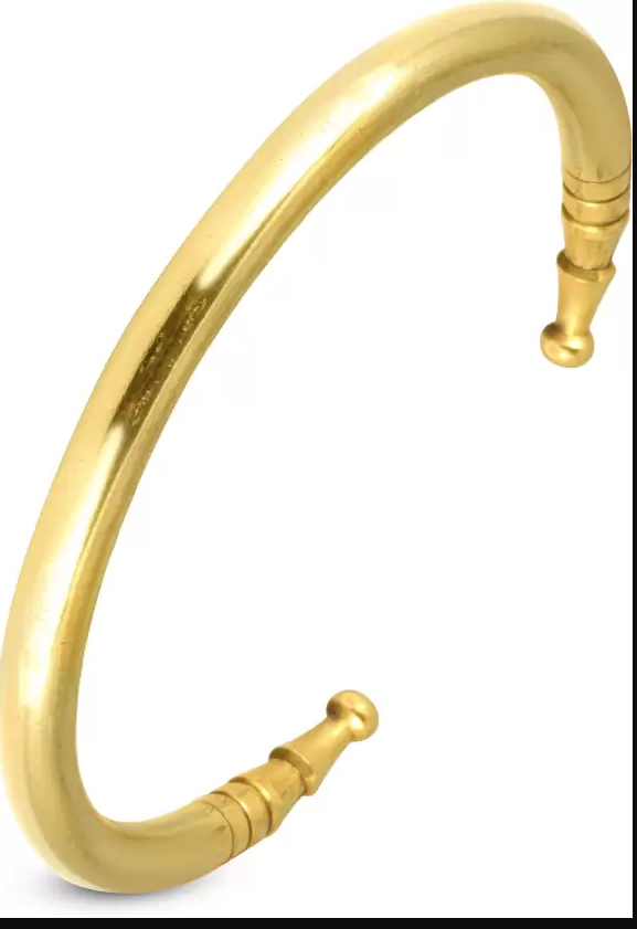Picture of Brass Gold-plated Kada Steel Bracelet - Gold