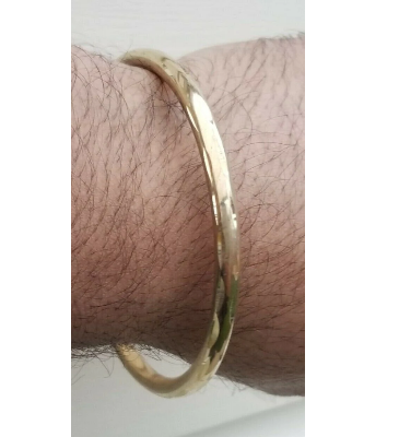 Picture of Punjabi kada for Mens bracelet - Gold