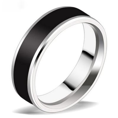 Picture of Fashionable New Finger Ring For Men- Finger Ring - Silver