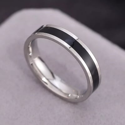 Picture of Fashionable New Finger Ring For Men- Finger Ring - Silver