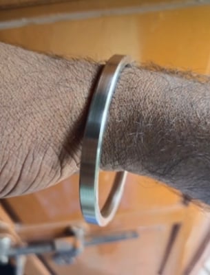 Picture of Stylish Bracelet -Powerful Stainless Steel- Fashion Bracelet - Silver