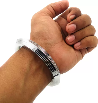 Picture of Men's Bracelet Men's-Stainless Steel Bracelet-Unique Bracelet for Men - Silver