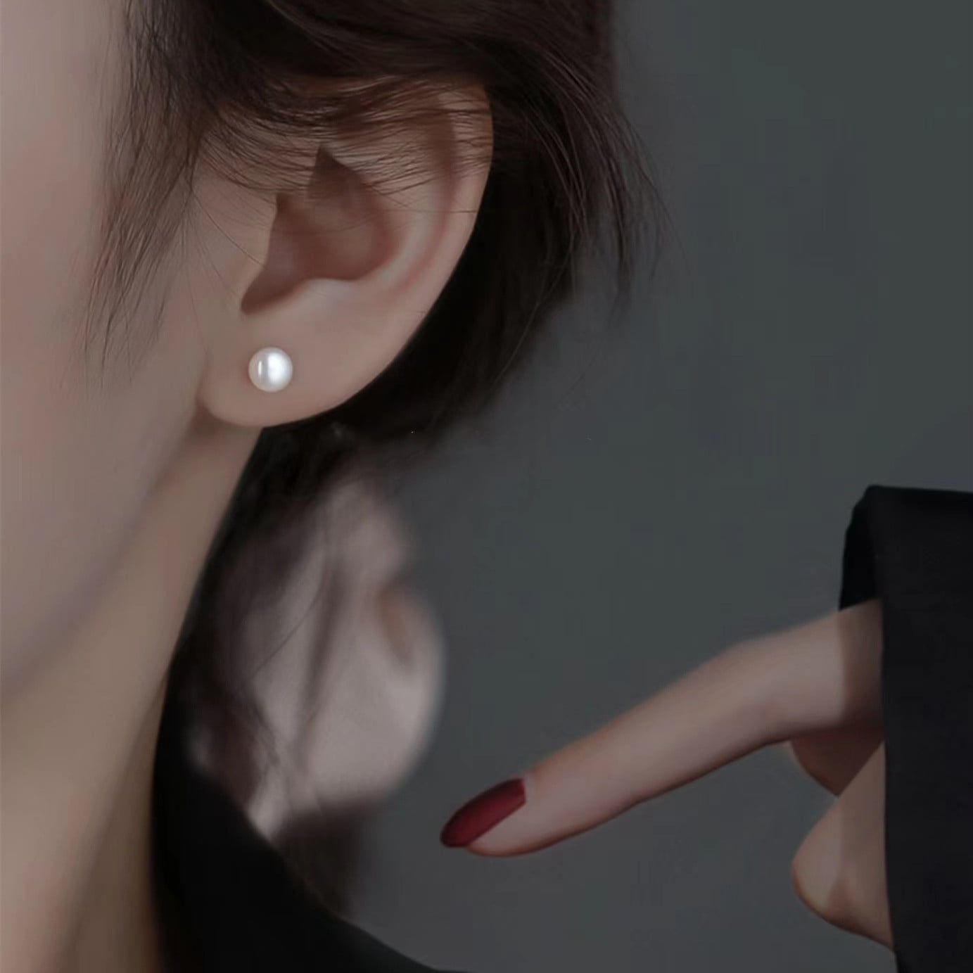Picture of Women Hoop Earrings Exaggerated Hoop Ear Loop Smooth Ring Earring Stainless Steel Jewelry For Women