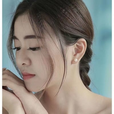 Picture of Fashion Women Statement Earring Round Ear Dangle Hoop Accessories Jewelry- 1Pair