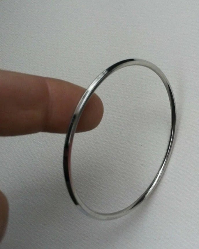 Picture of New Trendy Round Men Bracelet Men's Steel Bracelet - Silver