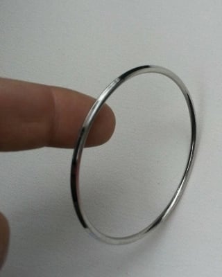 Picture of New Trendy Round Men Bracelet Men's Steel Bracelet - Silver
