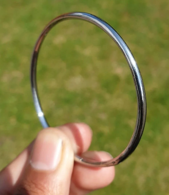 Picture of Fashion Men Jewelry Round Bracelets-Slim Bracelet For Men - Silver