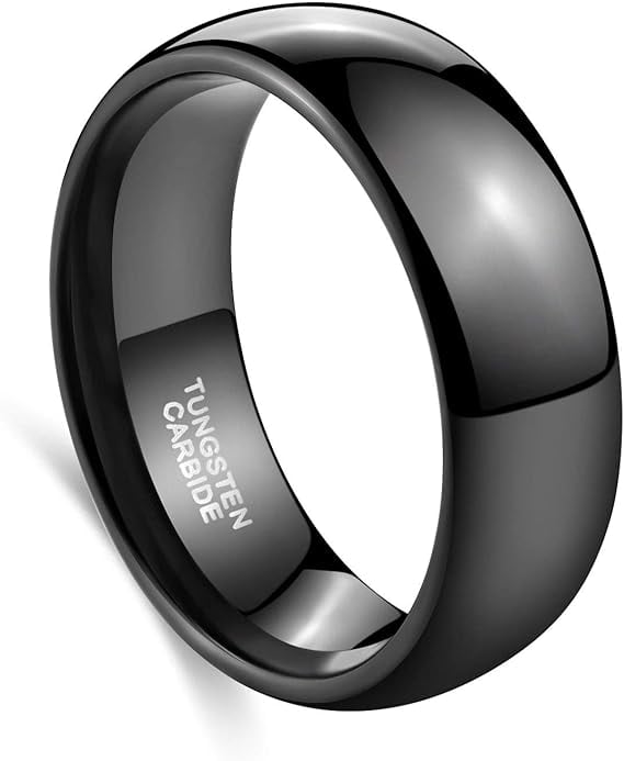Picture of Stylish Stainless Steel Ring For Men- Fashion Finger Ring - Black