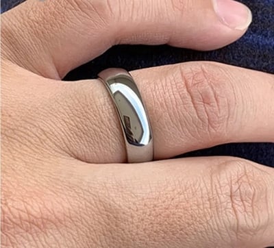 Picture of Finger Ring For Men- Stainless Steel Finger Ring For Men - Silver