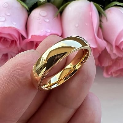 Picture of Fashionable New Finger Ring For Men- Finger Ring- Golden - Gold