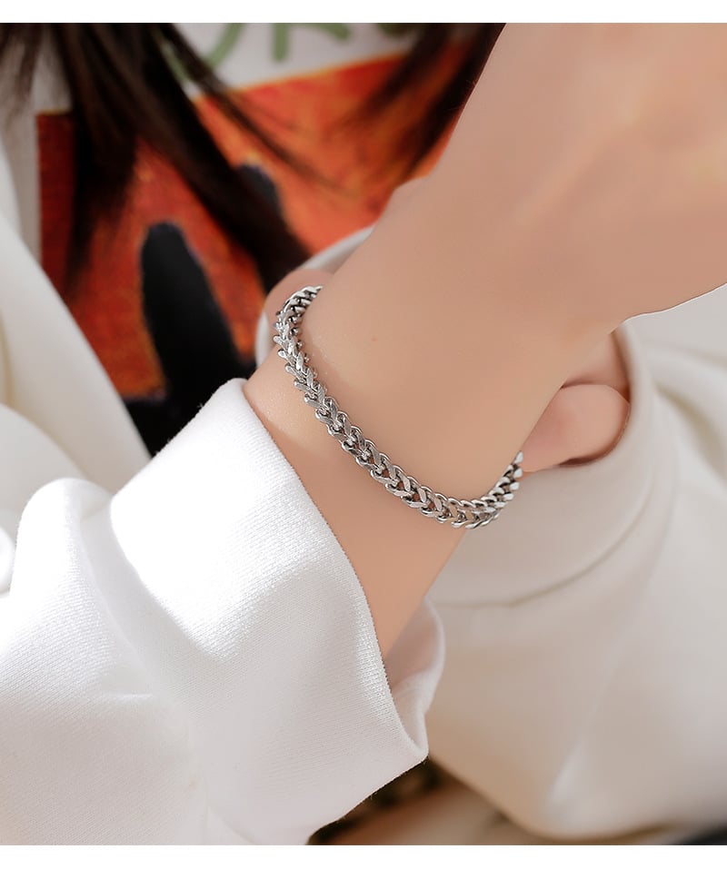 Picture of Men's Stainless Snake Square Bracelet Steel Fashionable Bracelet