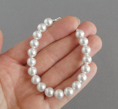 Picture of Chinese Style Pearl Necklace Lucky Charm Bracelet for Women