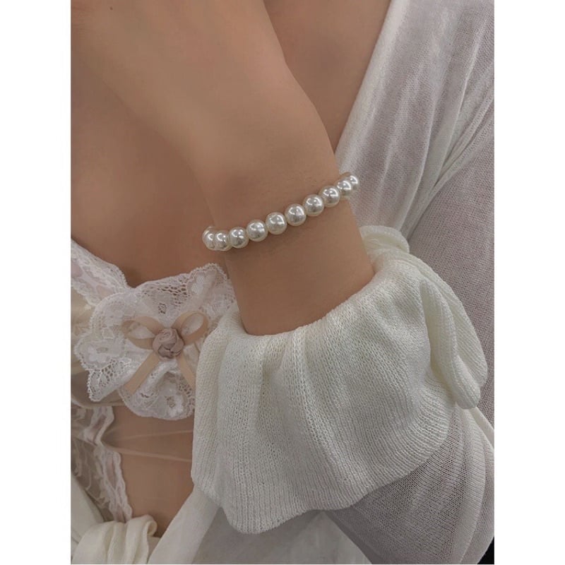 Picture of Chinese Style Pearl Necklace Lucky Charm Bracelet for Women