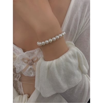 Picture of Chinese Style Pearl Necklace Lucky Charm Bracelet for Women