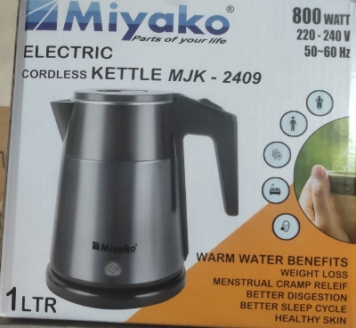 Picture of Miyako Automatic Electric Kettle 1 Ltr. MJK-101 / MJK-2409 / MK-10 Multicolor-MJK-2409, MJK-101