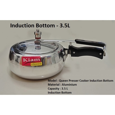 Picture of Kiam Queen Pressure Cooker 3.5 Liter Induction Bottom Silver