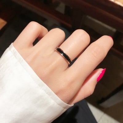 Picture of Men's Lifestyle Stainless Steel Finger Ring- Silver Man's Finger Ring - White