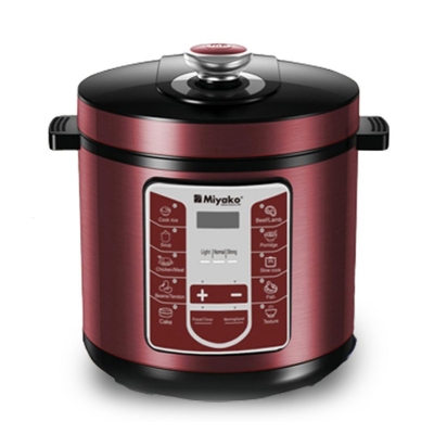 Picture of 6 Liter Miyako Electric Pressure Cooker EPC-612 With 10 Cooking Setup Multicolor