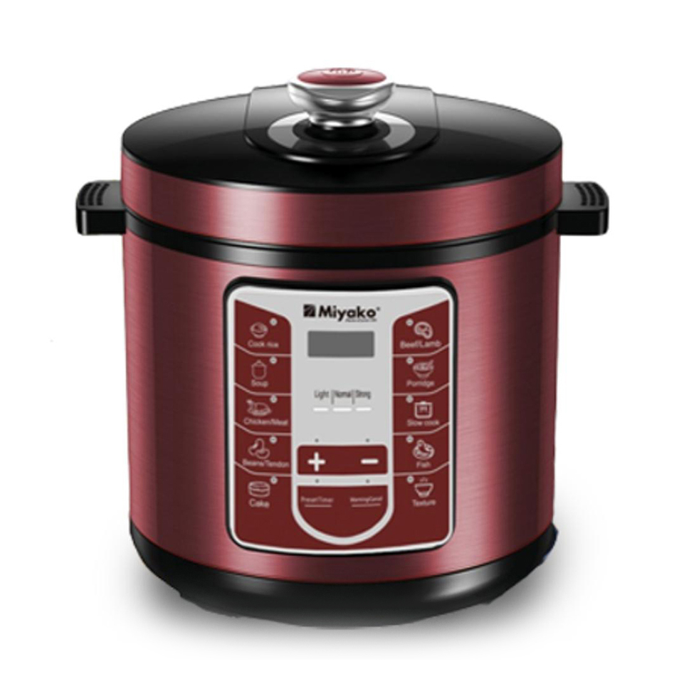 Picture of 6 Liter Miyako Electric Pressure Cooker EPC-612 With 10 Cooking Setup Multicolor