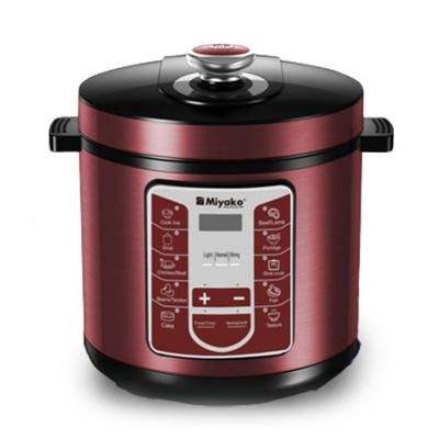 Picture of 6 Liter Miyako Electric Pressure Cooker EPC-612 With 10 Cooking Setup Multicolor