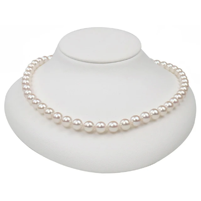 Picture of Classic Pearl Necklace for Women Elegant Jewelry Accessory - White