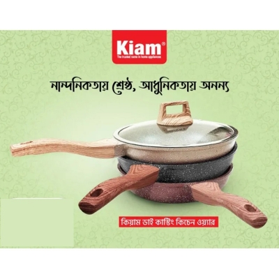 Picture of Kiam Die-casting 28cm Frypan With Glass Lid (Induction) DIECAST28