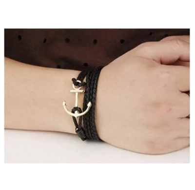 Picture of Anchor Bracelet - Black