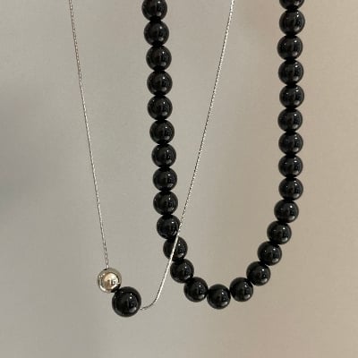 Picture of Korean Elegant Pearl Necklace Women's Fashion Jewelry Accessory