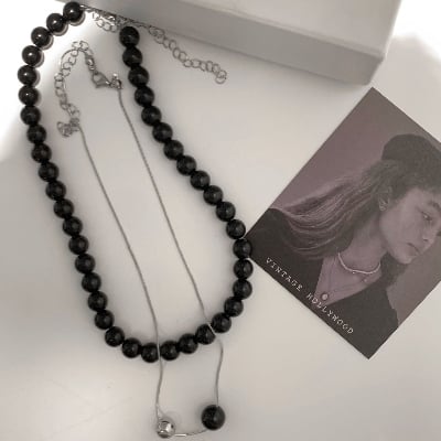 Picture of Korean Elegant Pearl Necklace Women's Fashion Jewelry Accessory