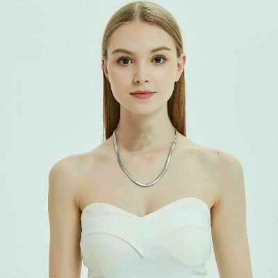 Picture of Women's Simple Chain Design Jewelry Fashion Accessory - Silver