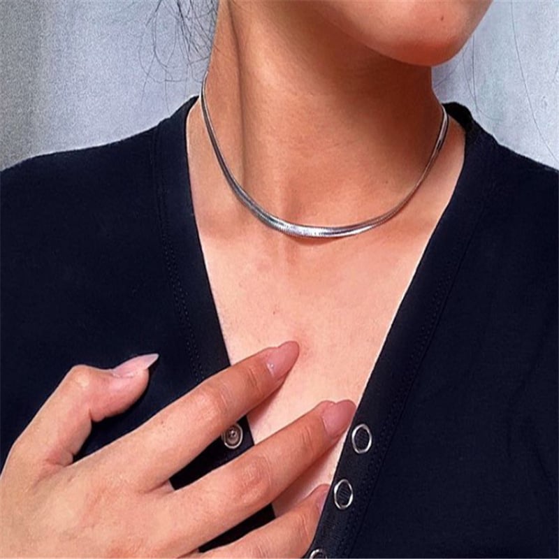 Picture of Minimalist Necklace Long Chain for ladies