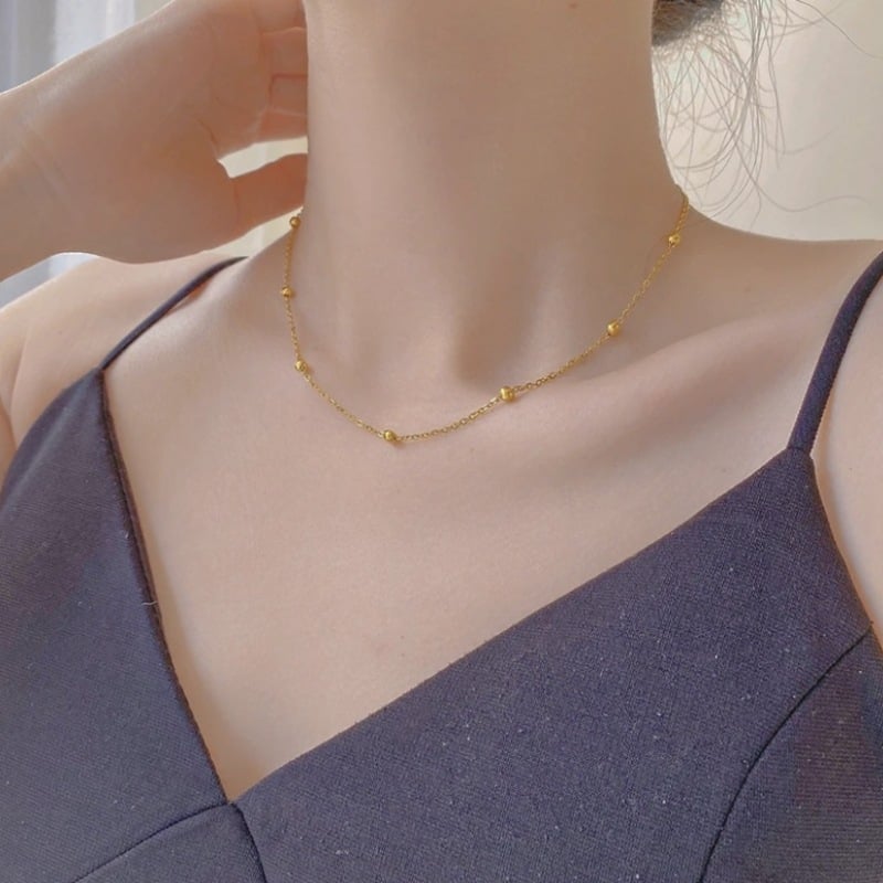 Picture of Trendy Fashion Snake Chain Necklaces for Women - Gold