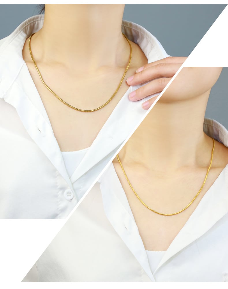 Picture of Minimalist Necklace Long Necklace for ladies - Gold