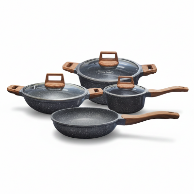 Picture of Kiam 7 Pcs Die-Casting Aluminum Cookware Set (INDUCTION) Multicolor