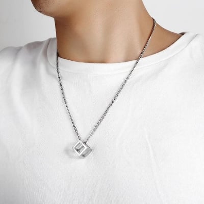 Picture of Stainless Steel Stylish Chain with Locket For Men's