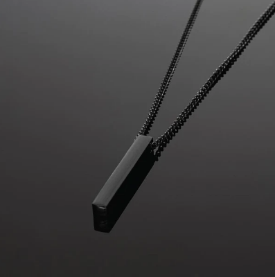 Picture of Black Color Chain Locket for Men - Black