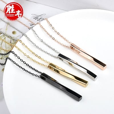 Picture of Fashionable Men Rectangle New Fashion Necklace