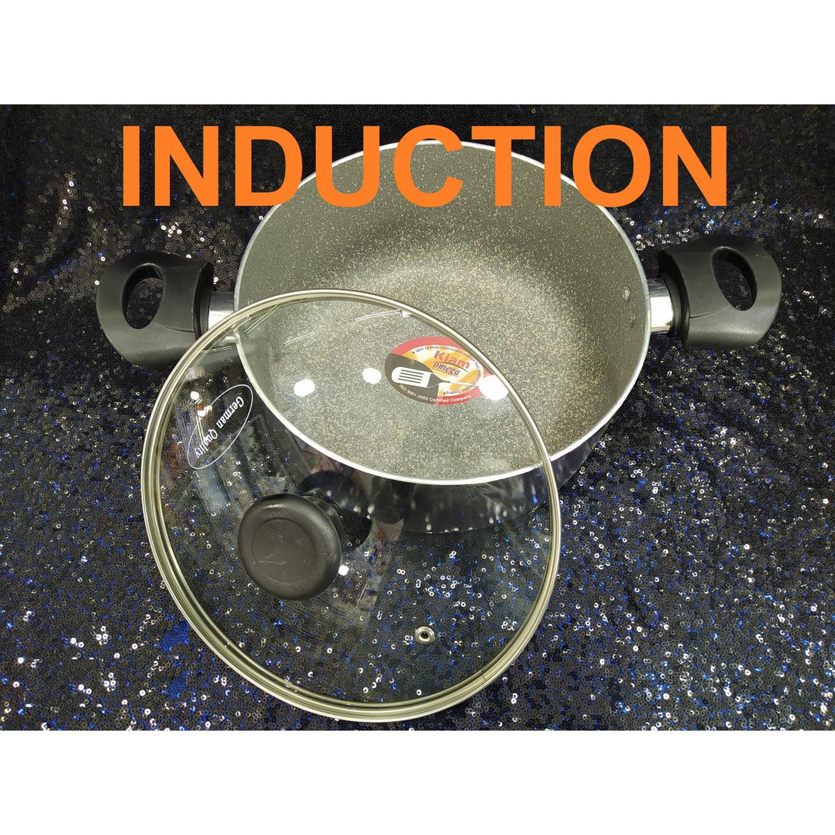 Picture of Kiam sospan 26CM with glass lid (Induction) Multicolor