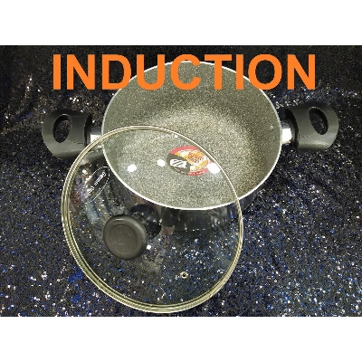Picture of Kiam sospan 28CM with glass lid (Induction) Multicolor