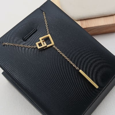Picture of Fashiobale Necklaces Heartbeat For Women - Gold