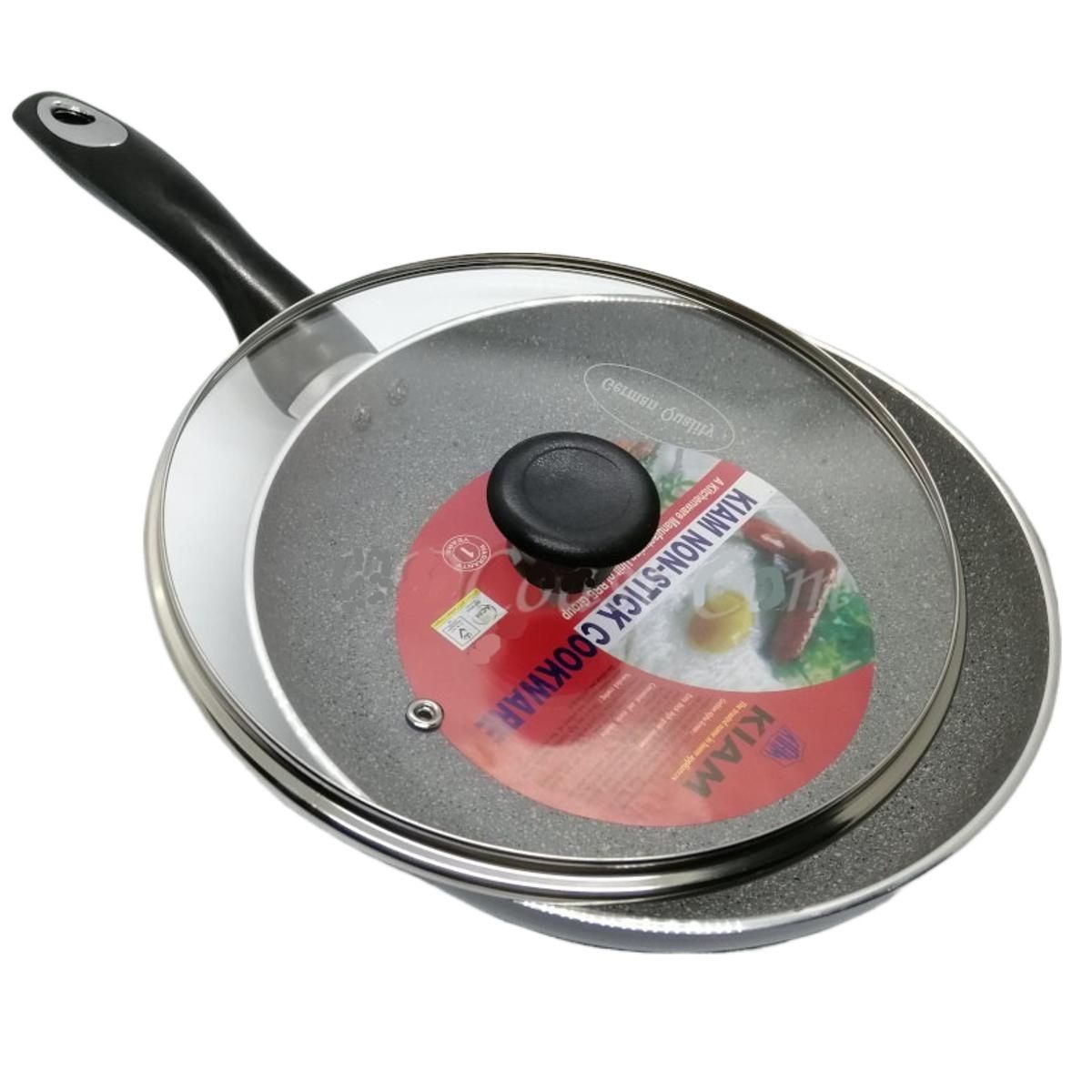 Picture of Kiam frypan 28CM with glass lid (Induction) Multicolor
