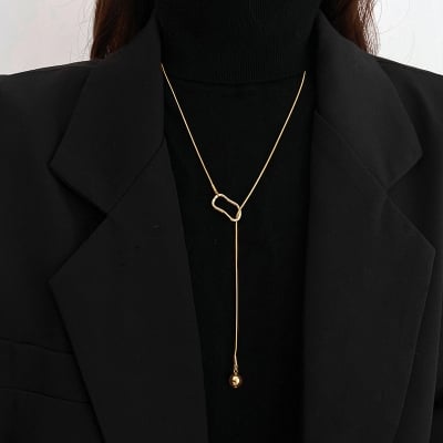 Picture of New Neck Necklace For Women Wedding Jewelry - Gold