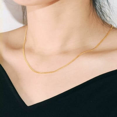 Picture of Chain Bone Chain Collarbone Women's Necklace Fashion Simple Necklace For Women - Gold