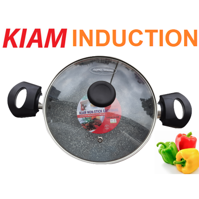 Picture of Kiam karai 26CM with glass lid (Induction) Multicolor