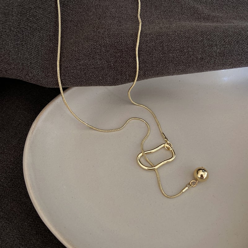 Picture of Fashion Necklaces with Mini Heart Necklace - Gold