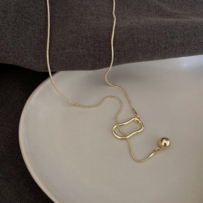 Picture of Fashion Necklaces with Mini Heart Necklace - Gold