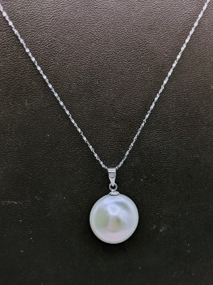 Picture of Fashion Sweet Pearl Ball Droplets Chain Necklace